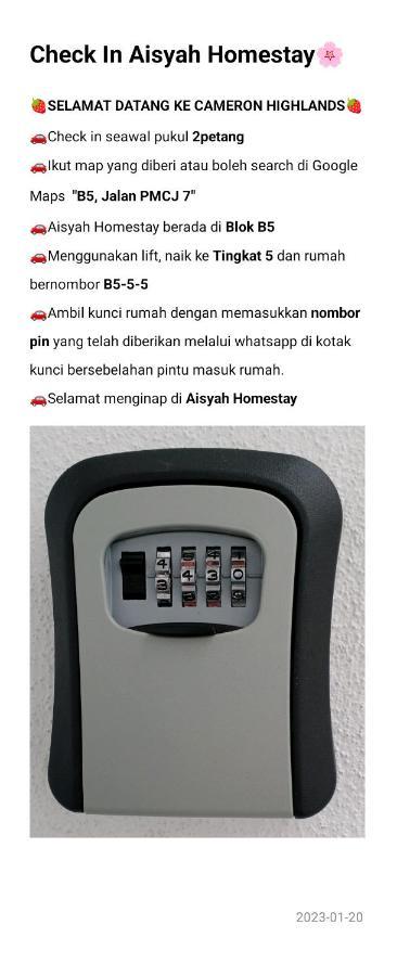 Nurul Aisyah Homestay Tanah Rata Bagian luar foto